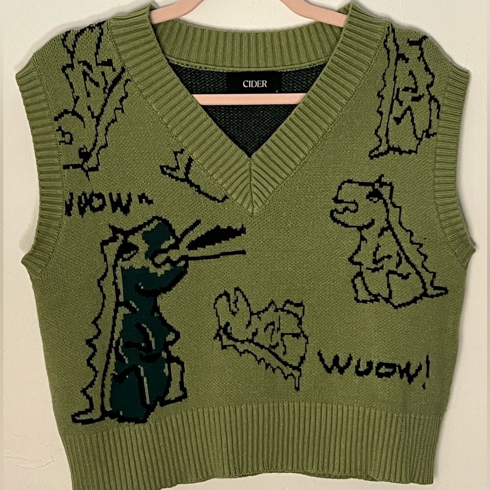 Cider Cropped Sweater Vest